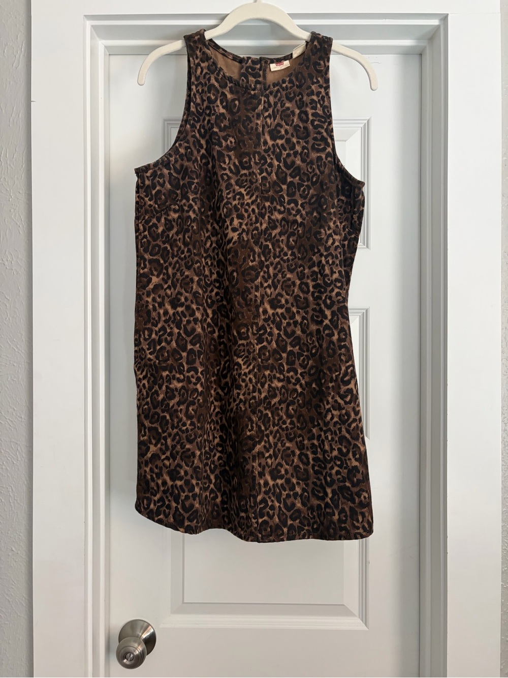 Levi's Brown and Black Leopard Print Sleeveless Dress